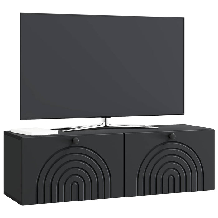 Oglindă TV montată pe perete Pe perete Negru 98 x 31 x 30 cm - WALTI WALTI
