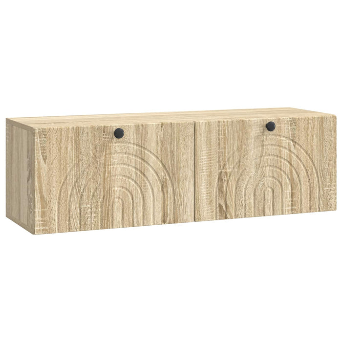 Oglindă TV montată pe perete Stejar Sonoma 98 x 31 x 30 cm - WALTI WALTI