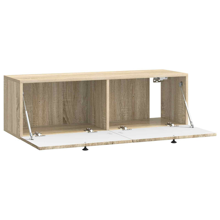 Oglindă TV montată pe perete Stejar Sonoma 98 x 31 x 30 cm - WALTI WALTI