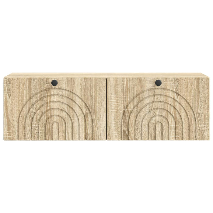 Oglindă TV montată pe perete Stejar Sonoma 98 x 31 x 30 cm - WALTI WALTI