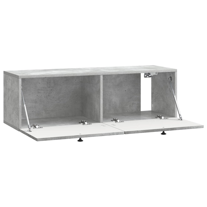Oglindă TV montată pe perete Gri Beton 98 x 31 x 30 cm - WALTI WALTI