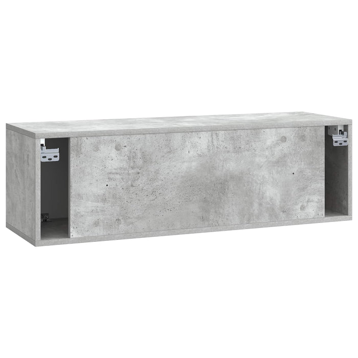 Oglindă TV montată pe perete Gri Beton 98 x 31 x 30 cm - WALTI WALTI
