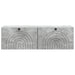 Oglindă TV montată pe perete Gri Beton 98 x 31 x 30 cm - WALTI WALTI