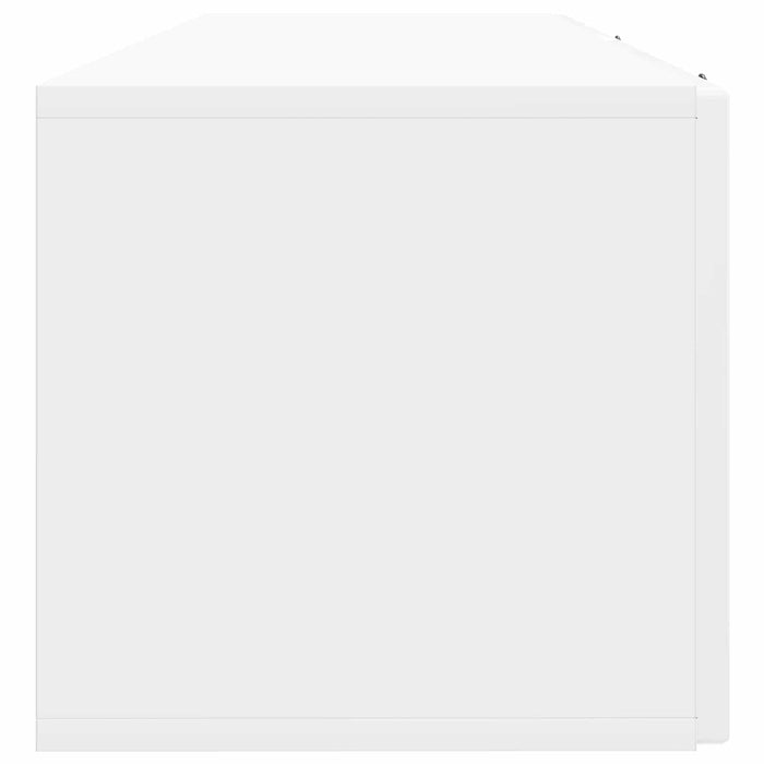 Oglindă TV montată pe perete Alb foarte lucios 98 x 31 x 30 cm - WALTI WALTI