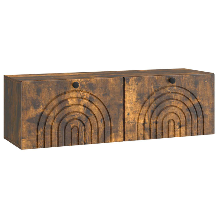 Oglindă TV montată pe perete Stejar fumuriu 98 x 31 x 30 cm - WALTI WALTI