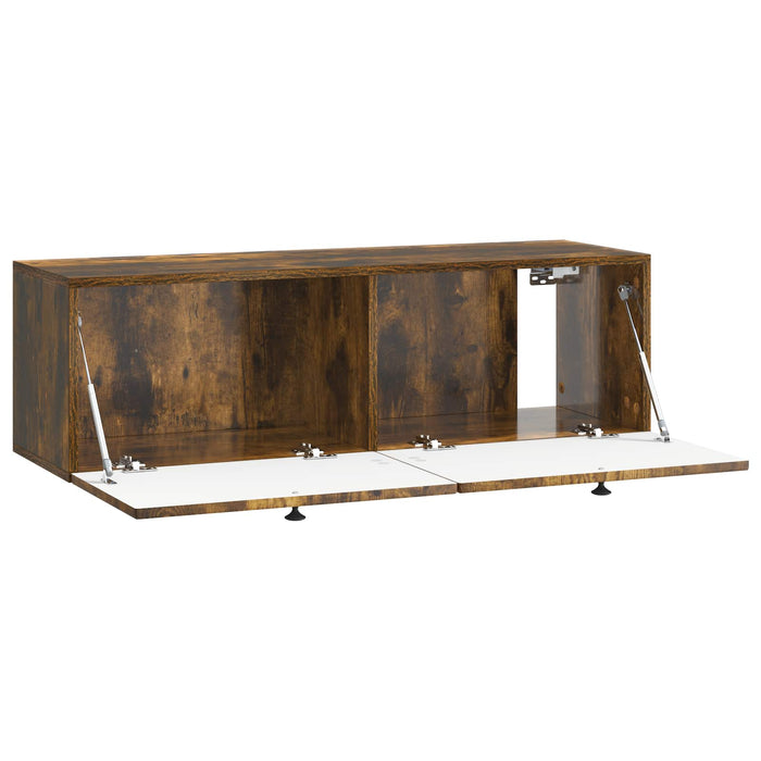 Oglindă TV montată pe perete Stejar fumuriu 98 x 31 x 30 cm - WALTI WALTI