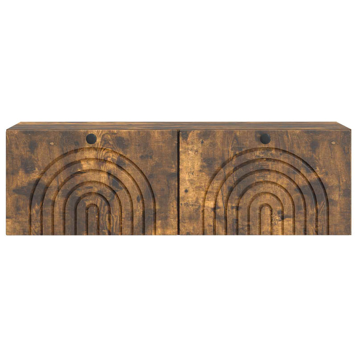 Oglindă TV montată pe perete Stejar fumuriu 98 x 31 x 30 cm - WALTI WALTI