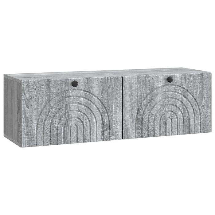 Oglindă TV montată pe perete Sonoma gri 98 x 31 x 30 cm - WALTI WALTI