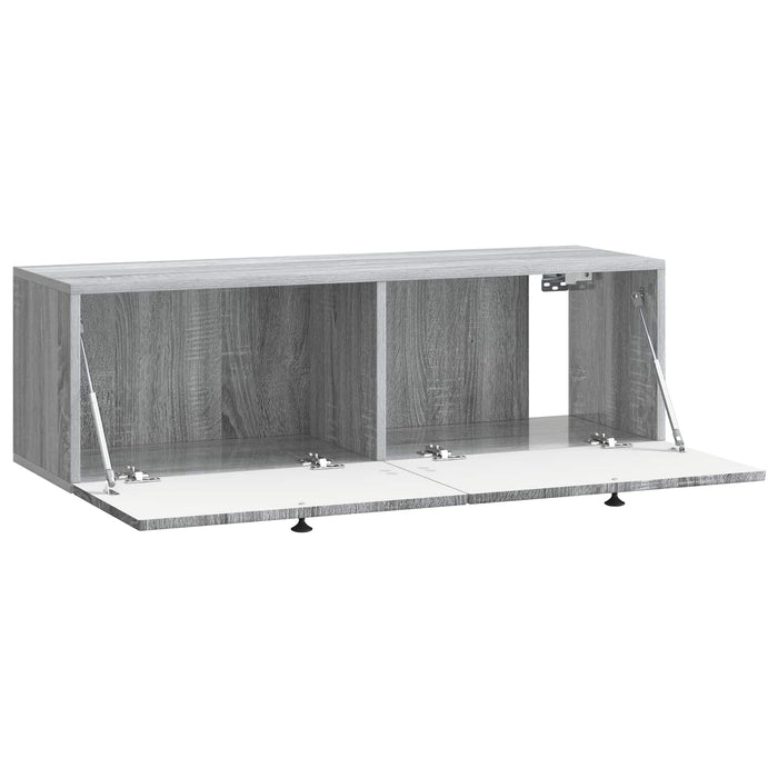 Oglindă TV montată pe perete Sonoma gri 98 x 31 x 30 cm - WALTI WALTI