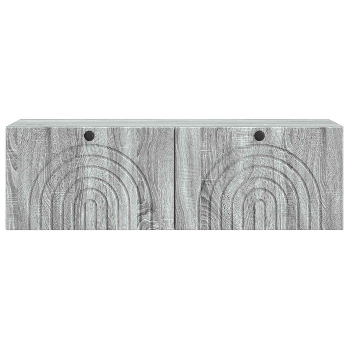 Oglindă TV montată pe perete Sonoma gri 98 x 31 x 30 cm - WALTI WALTI