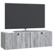 Oglindă TV montată pe perete Sonoma gri 98 x 31 x 30 cm - WALTI WALTI