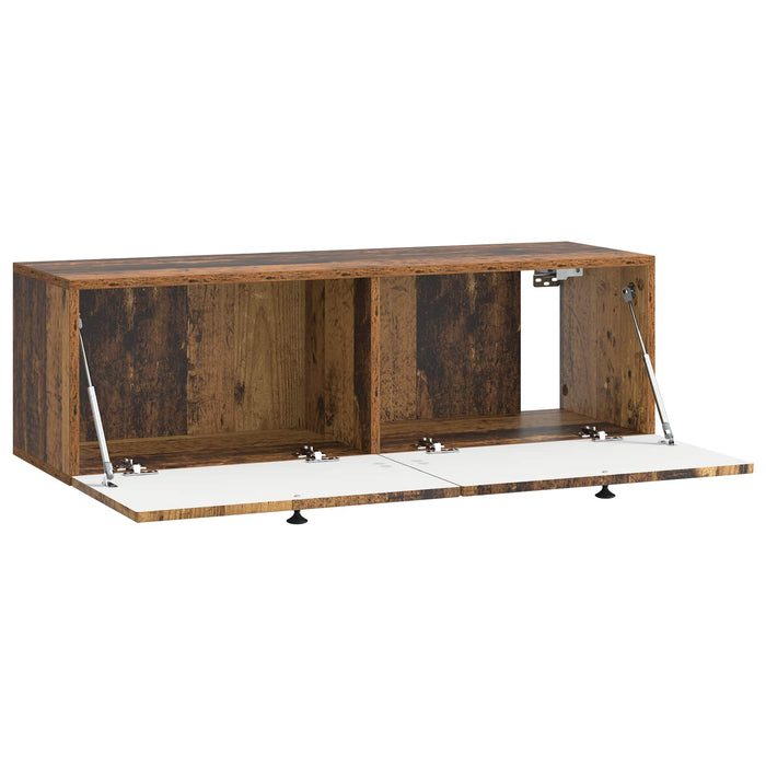 Oglindă TV montată pe perete Lemn vechi 98 x 31 x 30 cm - WALTI WALTI
