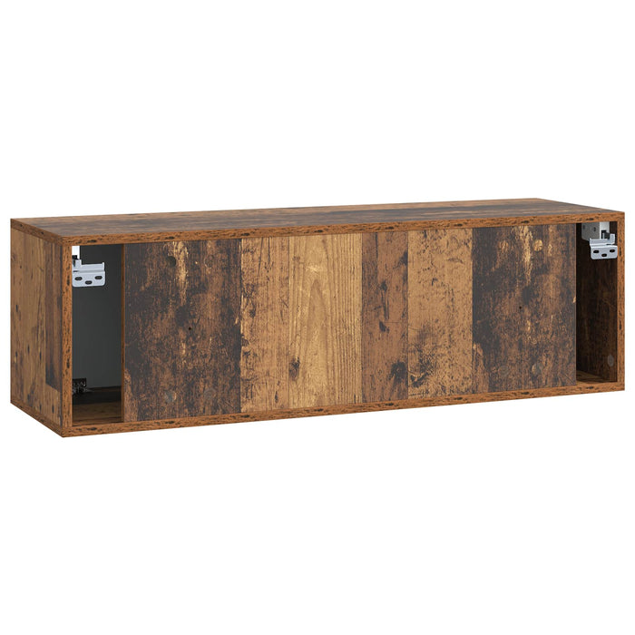 Oglindă TV montată pe perete Lemn vechi 98 x 31 x 30 cm - WALTI WALTI
