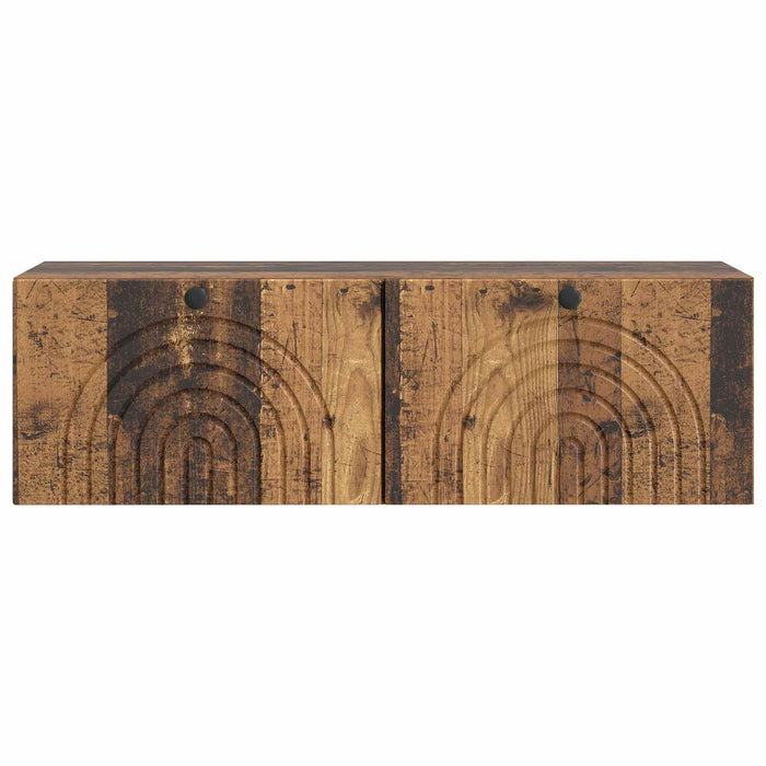 Oglindă TV montată pe perete Lemn vechi 98 x 31 x 30 cm - WALTI WALTI
