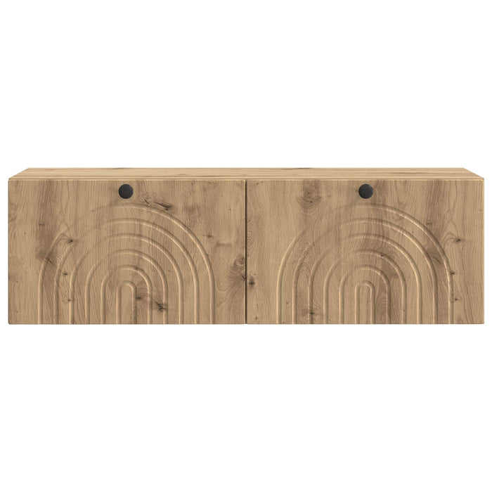 Oglindă TV montată pe perete Stejar Artizanal 98 x 31 x 30 cm - WALTI WALTI