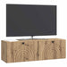 Oglindă TV montată pe perete Stejar Artizanal 98 x 31 x 30 cm - WALTI WALTI