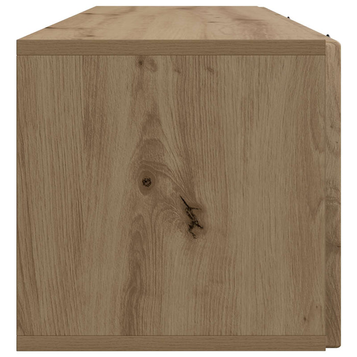 Oglindă TV montată pe perete Stejar Artizanal 98 x 31 x 30 cm - WALTI WALTI