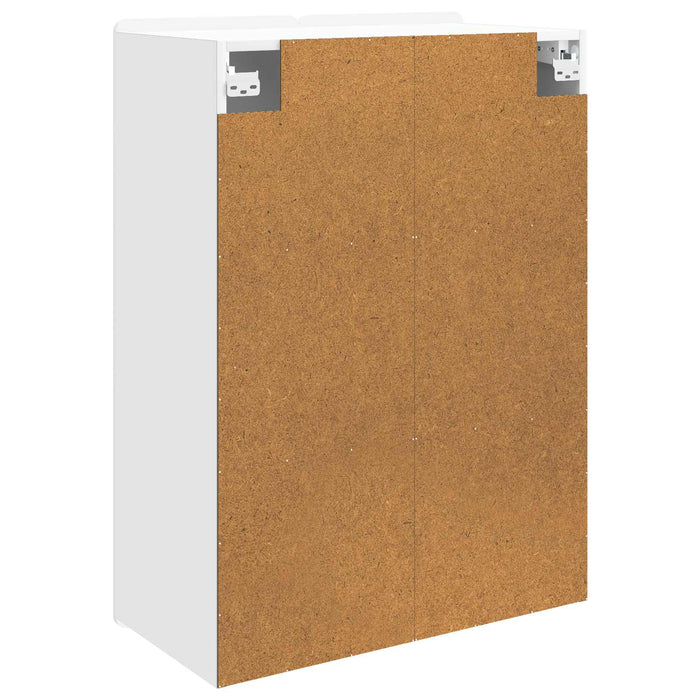 Dulap montat pe perete Alb 66 x 34,5 x 92 cm Lemn prelucrat - WALTI WALTI