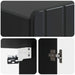 Dulap montat pe perete Negru 66 x 34,5 x 92 cm Lemn prelucrat - WALTI WALTI