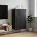 Dulap montat pe perete Negru 66 x 34,5 x 92 cm Lemn prelucrat - WALTI WALTI