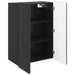 Dulap montat pe perete Negru 66 x 34,5 x 92 cm Lemn prelucrat - WALTI WALTI