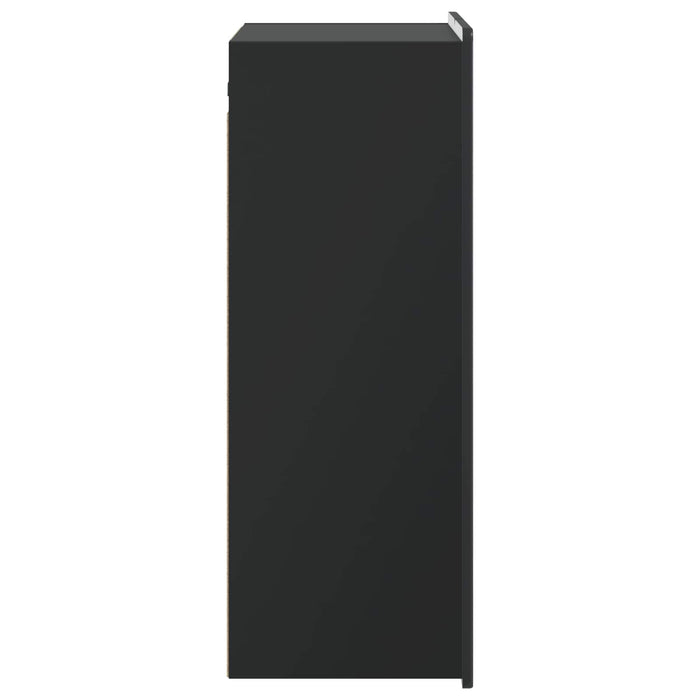 Dulap montat pe perete Negru 66 x 34,5 x 92 cm Lemn prelucrat - WALTI WALTI