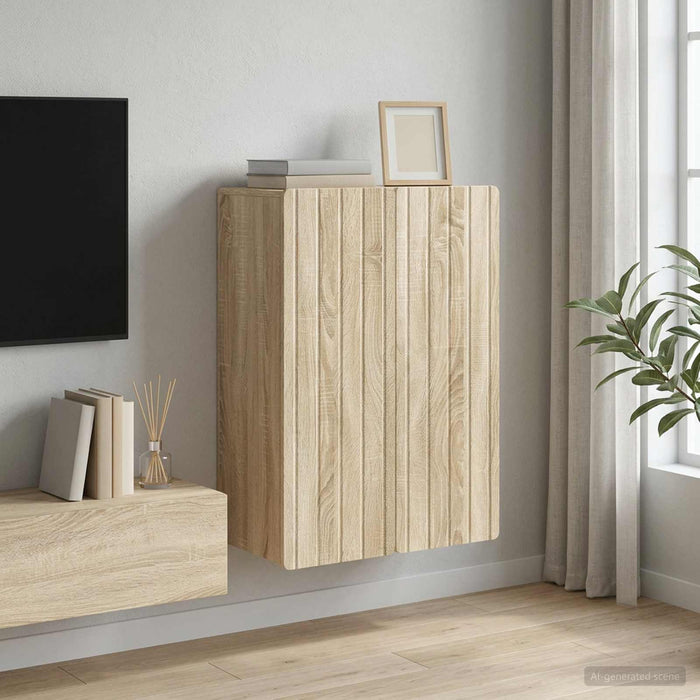 Dulap montat pe perete Stejar Sonoma 66 x 34,5 x 92 cm - WALTI WALTI