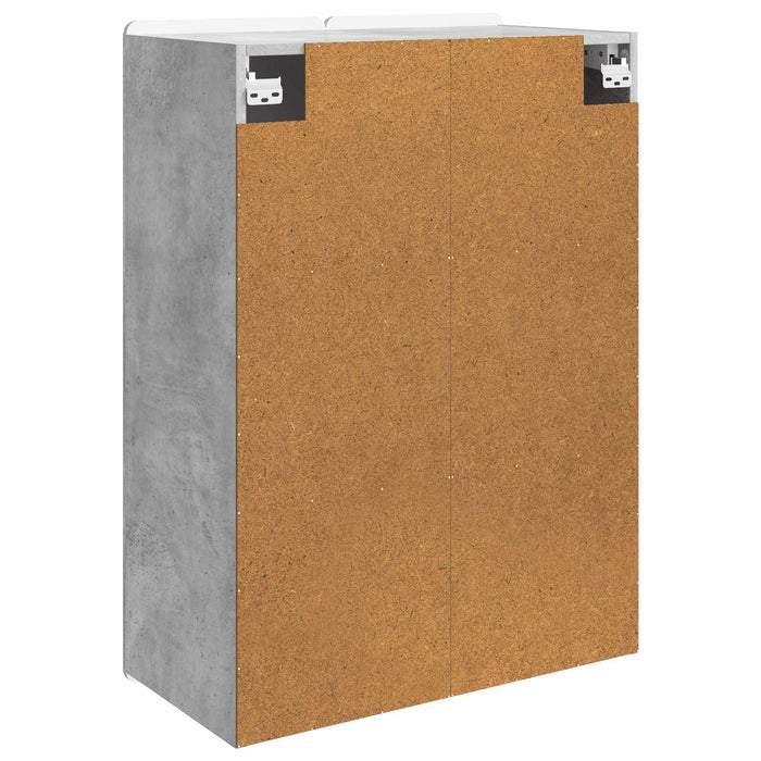 Dulap montat pe perete Gri Beton 66 x 34,5 x 92 cm - WALTI WALTI