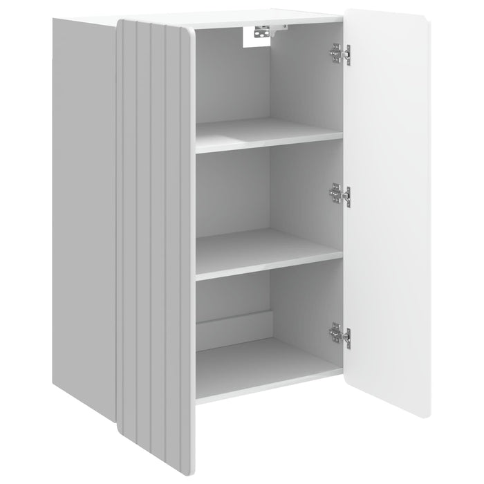 Dulap montat pe perete Alb foarte lucios 66 x 34,5 x 92 cm - WALTI WALTI