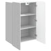 Dulap montat pe perete Alb foarte lucios 66 x 34,5 x 92 cm - WALTI WALTI
