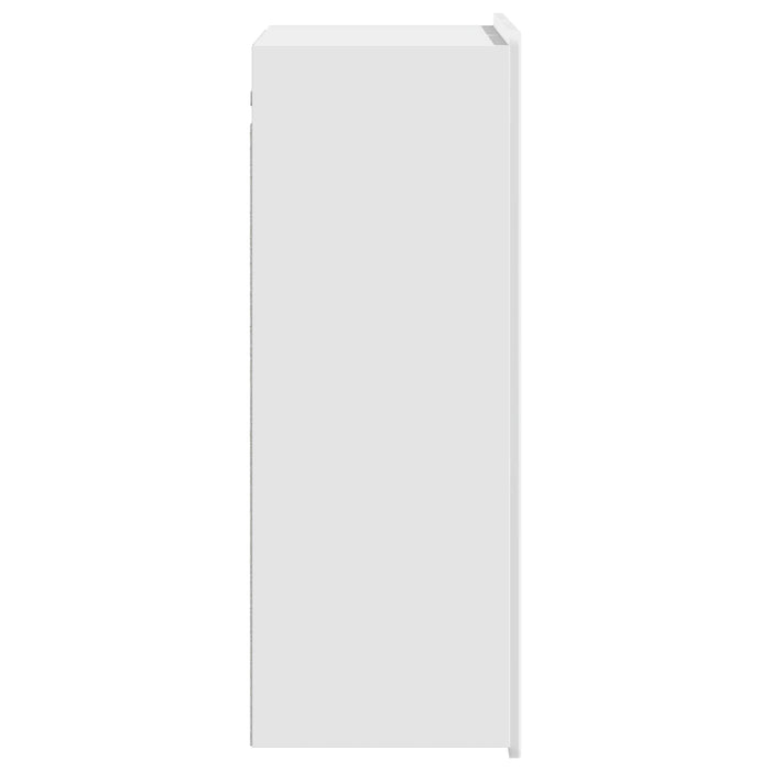 Dulap montat pe perete Alb foarte lucios 66 x 34,5 x 92 cm - WALTI WALTI
