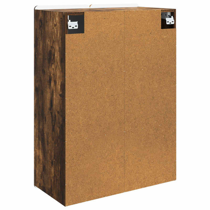 Dulap montat pe perete Stejar fumuriu 66 x 34,5 x 92 cm - WALTI WALTI