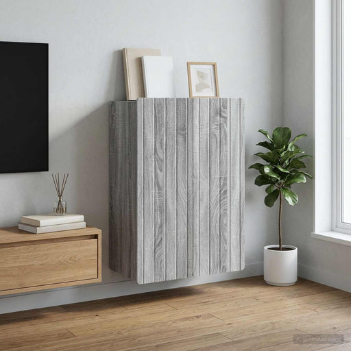 Dulap montat pe perete Sonoma gri 66 x 34,5 x 92 cm - WALTI WALTI