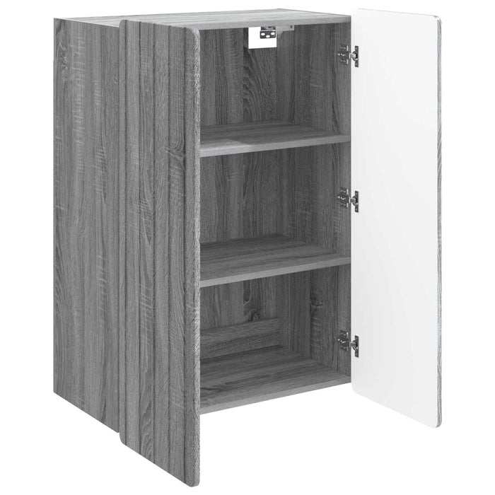 Dulap montat pe perete Sonoma gri 66 x 34,5 x 92 cm - WALTI WALTI