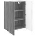 Dulap montat pe perete Sonoma gri 66 x 34,5 x 92 cm - WALTI WALTI