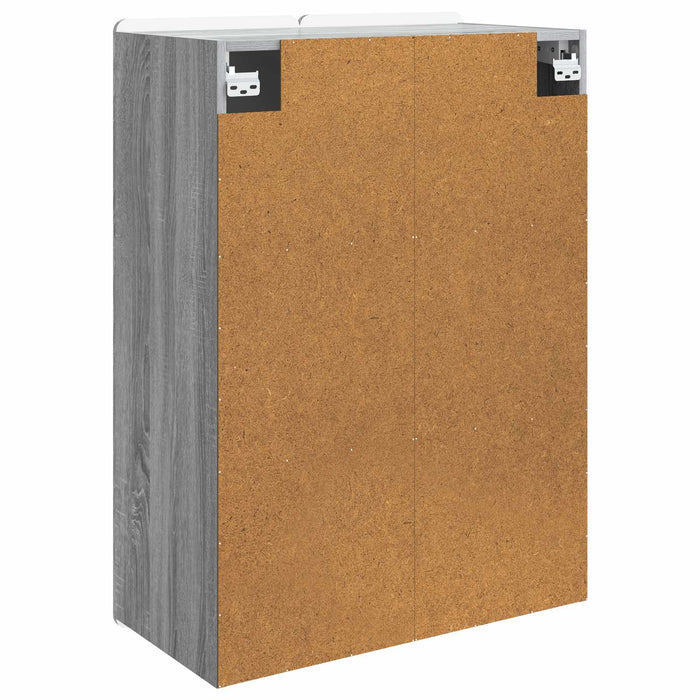 Dulap montat pe perete Sonoma gri 66 x 34,5 x 92 cm - WALTI WALTI