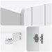 Dulap montat pe perete Alb 59 x 31 x 64 cm Lemn prelucrat - WALTI WALTI