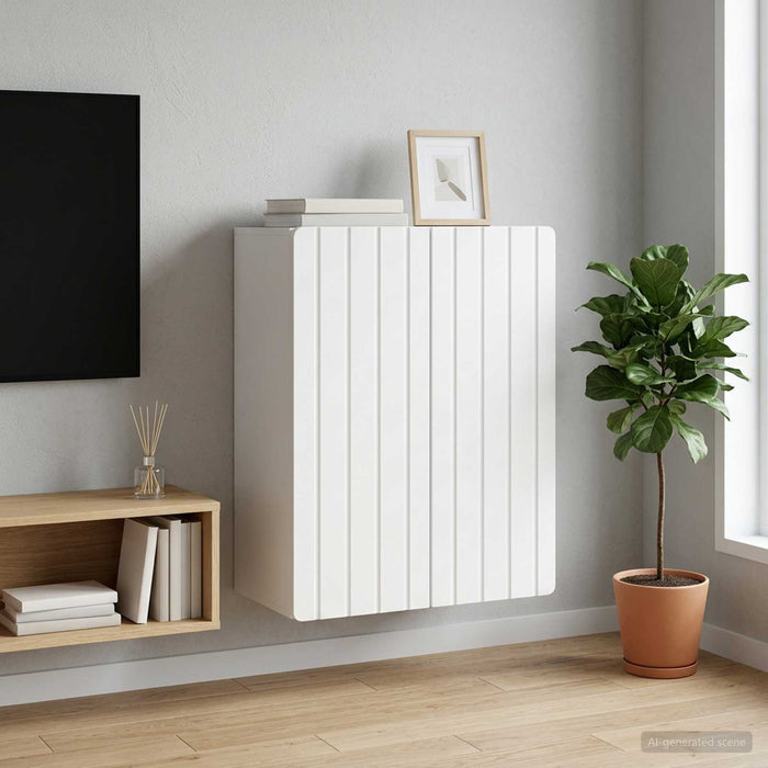 Dulap montat pe perete Alb 59 x 31 x 64 cm Lemn prelucrat - WALTI WALTI