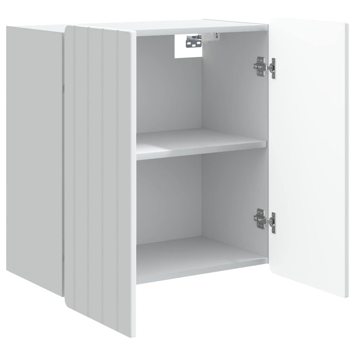 Dulap montat pe perete Alb 59 x 31 x 64 cm Lemn prelucrat - WALTI WALTI