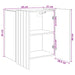 Dulap montat pe perete Alb 59 x 31 x 64 cm Lemn prelucrat - WALTI WALTI