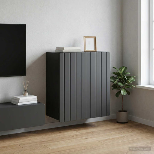 Dulap montat pe perete Negru 59 x 31 x 64 cm Lemn prelucrat - WALTI WALTI
