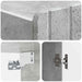 Dulap montat pe perete Gri Beton 59 x 31 x 64 cm Lemn prelucrat - WALTI WALTI