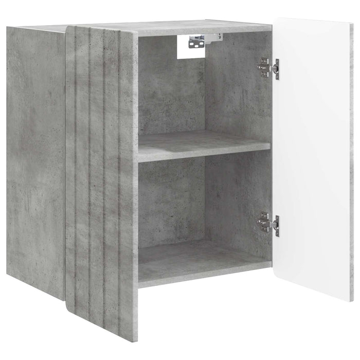 Dulap montat pe perete Gri Beton 59 x 31 x 64 cm Lemn prelucrat - WALTI WALTI