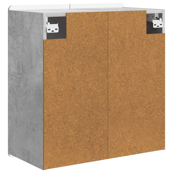 Dulap montat pe perete Gri Beton 59 x 31 x 64 cm Lemn prelucrat - WALTI WALTI