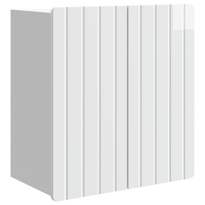 Dulap montat pe perete Alb foarte lucios 59 x 31 x 64 cm - WALTI WALTI