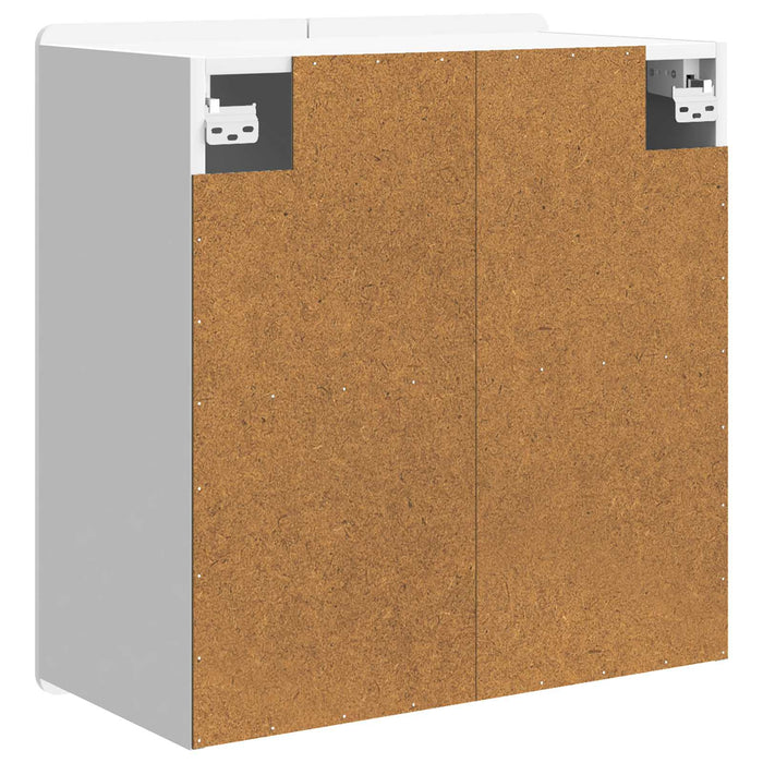 Dulap montat pe perete Alb foarte lucios 59 x 31 x 64 cm - WALTI WALTI