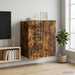 Dulap montat pe perete Stejar fumuriu 59 x 31 x 64 cm - WALTI WALTI