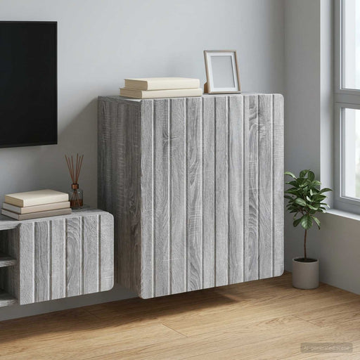 Dulap montat pe perete Sonoma gri 59 x 31 x 64 cm - WALTI WALTI