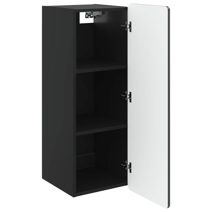 Dulap montat pe perete Negru 33 x 34,5 x 94 cm Lemn prelucrat - WALTI WALTI