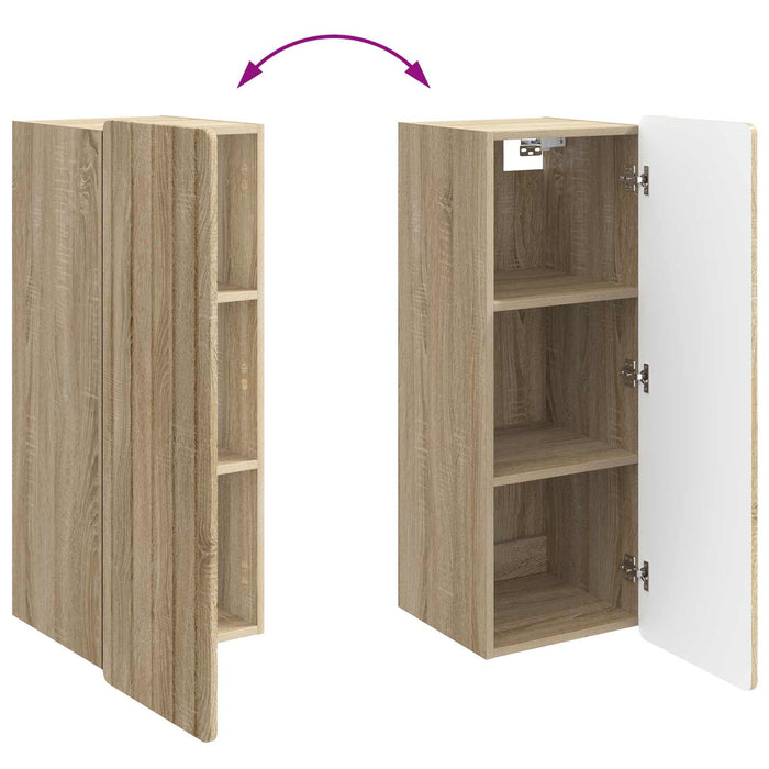 Dulap montat pe perete Stejar Sonoma 33 x 34,5 x 94 cm - WALTI WALTI